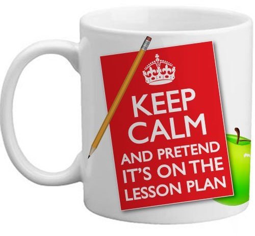 Freelogix Keep Calm And Pretend It's On The Lesson Plan Teachers Gift Mug