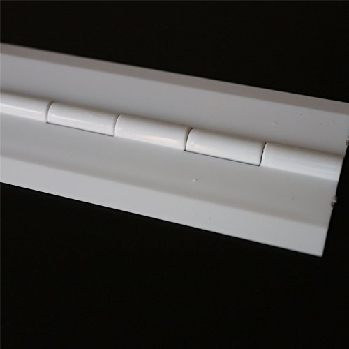 Acrylic Hinge 300mm White, Continous Acrylic Piano Hinges,