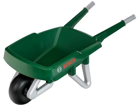 Theo Klein 2715 Bosch Carriola da Giardino, Robusta carriola per piccoli giardinieri, Ottimo come giocattolo da giardino e per attività all'aperto, Anti-UV, Giocattolo per bambini dai 18 mesi in su