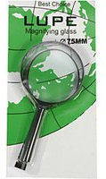 Lupe Glas 5,5x11,5cm auf Karte 75mm