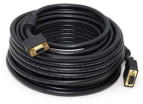 Monoprice 103619 15.24 Meters Super VGA M/F, CL2 bewerteten Kabel mit Ferriten