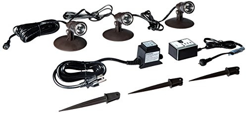 aquariumslandschaft 84030 Unterwasser Wasserdicht Tauchfähig Natur Three-Light LED Spot Aquarium Lampe Kit für Brunnen Teich, Wasser Garten UND Landschaft Funktionen, 1 Watt Lichter