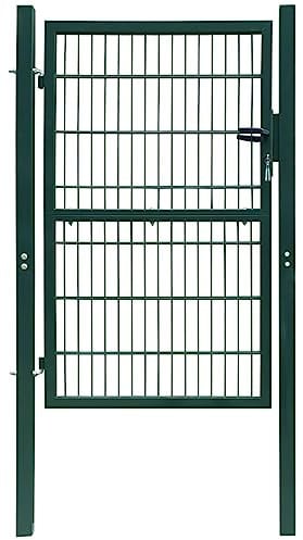 vidaXL Cancello Cancelletto giardino 2D Porta (singolo) antracite 106 x 190 cm