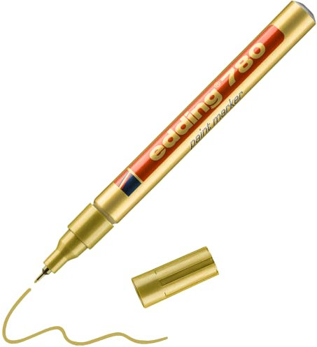edding 780 PAINT MARKER PEN EXTRA FINE LOW ODOUR - GOLD