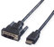 Cable VALUE DVI (18+1) macho - HDMI macho negro 2m