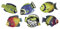 Rayher Gießform Fische, Kunststoff, Form 6 verschiedene Fische, ca. 9 cm, lebensmittelecht, frost- und hitzebeständig, gießen Kreativ-Beton, Raysin-Gießpulver, Wachs, Seife, Gieß-Schablone, 3649500
