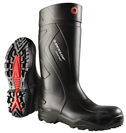 Dunlop Purofort+ - Unisex Full Safety Waterproof Work Boots, Antistatic and Slip-Resistant Wellies with Steel Toecap and Midsole for Outdoor, Construction and Industrial Use
