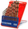 kwb HSS-TIN Titan Metallbohrer-Satz – Bohrer-Set, 13-teilig, Ø 1,5 bis 6,5 mm (Steigung 0,5 mm) sowie 3,3 und 4,2 mm