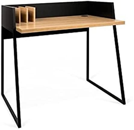 TEMAHOME Volga Schreibtisch, 90x60x88 cm, eiche / schwarz