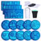 Biutee 13Pcs Nail Stamping Kit, Flower Image Stamp Templates, Nail Art Plates Set with 2 PCS Nail Stampers and 2 PCS Scrapers Stencils Tool for Manicure Art Design