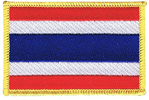 Flaggenfritze Flaggen Aufnäher Thailand Fahne Patch + gratis Aufkleber