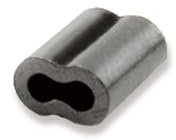 American Fishing Wire Double Barrel Crimp Sleeves, Size #10F8/.096, Black, 15pc