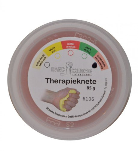 Dittmann Therapieknete Extra-Stark Coral Hand Squeezer