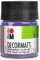 Marabu 14010005007 - Decormatt Acryl Lavendel 007, 50 ml, samtmatte Acrylfarbe auf Wasserbasis, cremig und farbintensiv, speichelfest, wetterfest, zum freien Malen und Schablonieren