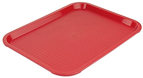 Contacto Serviertablett rechteckig 35 x 26,5 cm rot Polypropylen rutschhemmend Gastro-Tablett