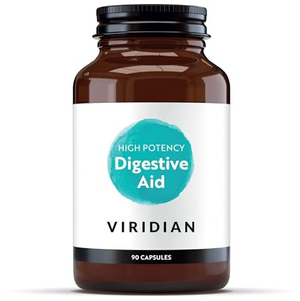 Viridian - High Potency Digestive Aid - 90 Caps | Broad-Spectrum Enzymes | with Betaine Hydrochloride, Peppermint & Ginger | Nutritionist Formulated