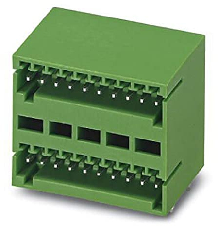PHOENIX CONTACT MCD 0.59-G1-2.5 PCB header, 0.5 mm² nominal cross-section, 9 positions per row, MCD 0.5..-G1 range, 2.5 mm pitch, green, 50 pieces