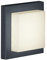 Trio Leuchten LED-Aussen-Wandleuchte Hondo in Aluminiumguss anthrazit, PVC-Schirm weiß 228960142