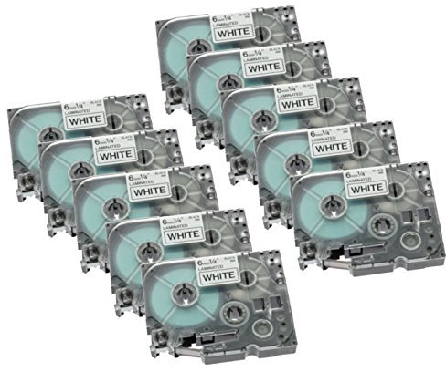 10x Ti-Sa Basic Rebuilt Schriftbandkassette für Dymo S0720830 45803 für Dymo LabelManager 500 TS - schwarz auf weiß - Leistung: 19mm x 7m