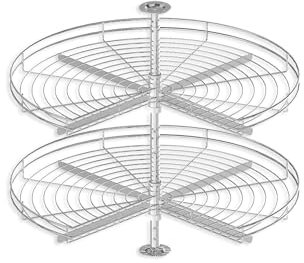 REJS THREE QUARTER KITCHEN CABINET 270 DEGREE CORNER CAROUSEL (Ø690, GREY)