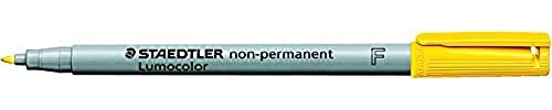 STAEDTLER Lumocolor non-permanent F Marker - gelb 0.6 mm