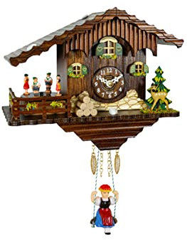 Trenkle Schwarzwalduhr Schweizerhaus, drehende Tänzer TU 265 SQ