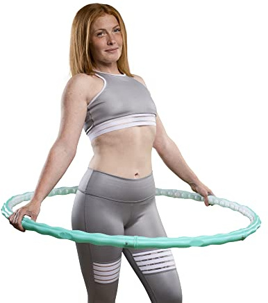 HOOPOMANIA Hula Hoop Reifen Erwachsene [0,72 – 3,1 kg] Hulahoop zum Abnehmen - Massagehoop