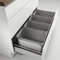 Naber Cox® Box 1T 1000-4. Abfallsammler, hellgrau.