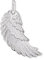 Engelsrufer Damen Anhänger Engelsflügel aus Sterling Silber - Ösenverschluss - nickelfrei - Größe: 23 mm