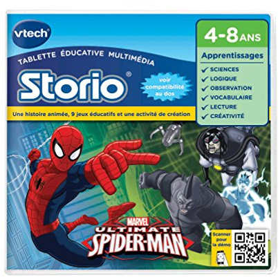 VTech - 233005 - Jeu Educatif Electronique - Storio - Spiderman