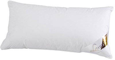 LINEA by böhmerwald - cosy - hochwertiges Luxus Kopfkissen extraweich, 40x80, 100% weiße neue Daunen, Allergiker geeignet, waschbar bis 60°C, in Deutschland produziert