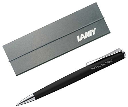 Lamy Kugelschreiber studio black Modell 267 inkl. Laser-Gravur, Farbe mattschwarz