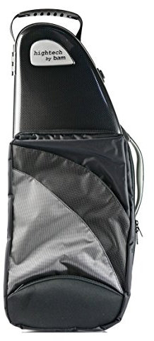 BAM Hightech Altsaxofon Koffer Mit Vortasche, Farbe: Black Carbon