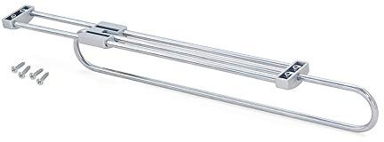 Emuca 6210625 Garderobenauszug für Kleiderschrank, Länge 450mm