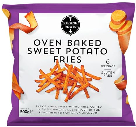 Strong Roots Sweet Potato Fries, 500g (Frozen)