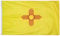 Annin Flagmakers Modell 143760 New Mexico Staatsflagge 90 x 150 cm Nylon SolarGuard Nyl-Glo 100% Made in USA nach offiziellen Bundesstaats-Design-Spezifikationen.