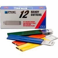 Wholesale CASE of 15 - Pacific Handy Box Cutter-Handy Box Cutter, Tap Open/Tap Close, 12/BX, Assorted