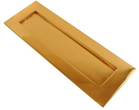 Victorian Letter Plate Polished Brass 12x4