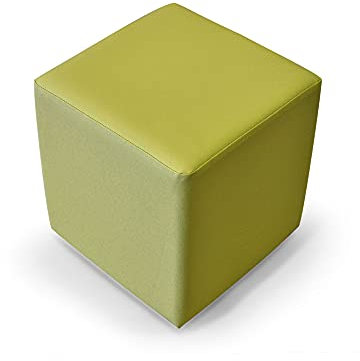 moebel-eins KUBUS Sitzwürfel Bandscheibenhocker Sitzhocker Fußhocker in grün 39x34x34 cm, grün
