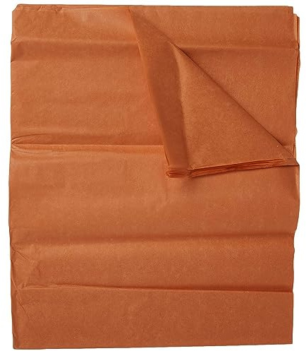 Vibrant Orange Tissue Sheets (50cm x 66cm) 10 Count - Premium Quality, Large Gift-Wrapping Paper for Crafts, Decorations, and Special Occasions
