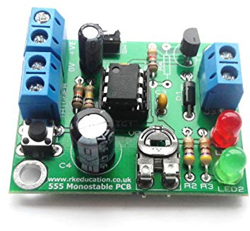 555 monoestable temporizador proyecto AUTO construcción Kit