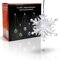 Helmecke & Hoffmann * 5er LED Schneeflocken Lichterkette Weihnachtsdeko Winterdeko mit Farbwechsel
