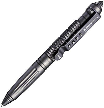 Perfecta Tactical Pen II, Multifunktions-Kugelschreiber mit Glasbrecher- und Kubotan-Funktion, Selbstverteidigungsstift, Notfall-Tool