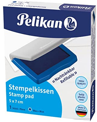 Pelikan 337741 Stempelkissen 3E, getränkt, 50 x 70 mm, blau