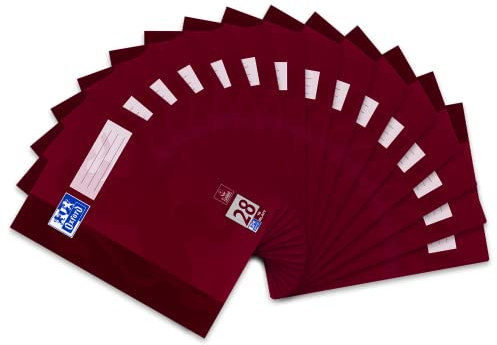 Oxford Schulheft A4, 16 Blatt, Lineatur 28, kariert, 15 Stück