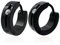 Zense - Boucles d'oreilles homme en acier noir et diamant CZ ZE0005