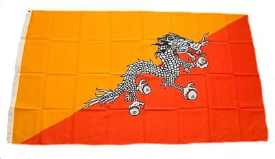 Fahne/Flagge Bhutan 60 x 90 cm