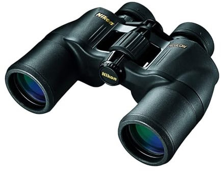 Nikon ACULON A211 - Prismáticos de 10 x 42 Pulgadas, Revestimiento Multicapa, Prisma Porro con oculares giratorios y deslizantes, trípode Adaptable | Modelo Oficial Nikon EE. UU
