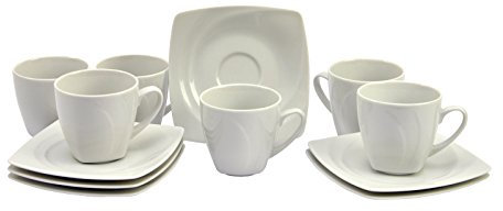 Van Well 6er Set Kaffeetasse mit Untertasse Celebration
