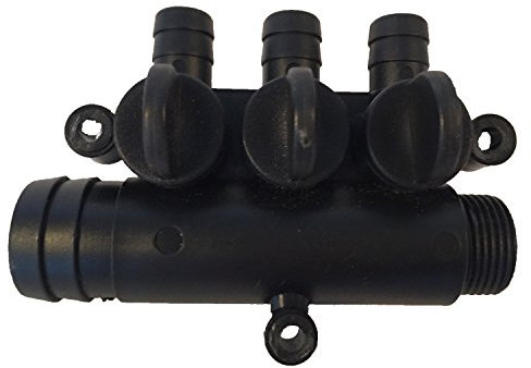 Köhko 3-Fach Wasserverteiler 29005 für Springbrunnen Schlauchverteiler Wasser Verteiler